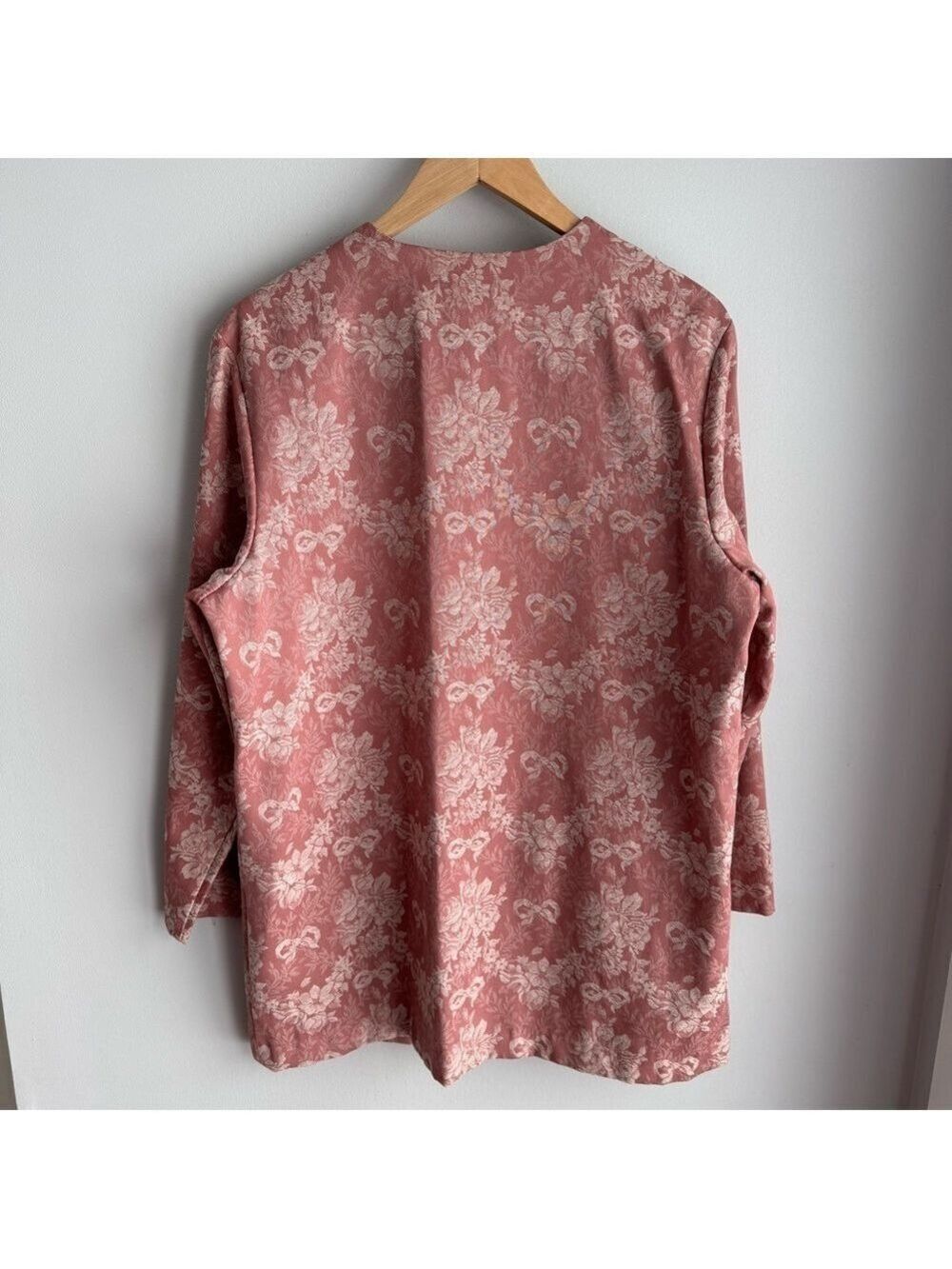 Vintage Niki Taylor Blazer + Skirt Set Sz L Pink Floral Suit Jacket Outfit Girly - Picture 6 of 16